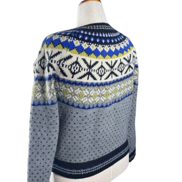Heartloom Sylvia Cardi Fair Isle Scandi Girl Nordic Hygge Cardigan (Size L) - Picture 8 of 16
